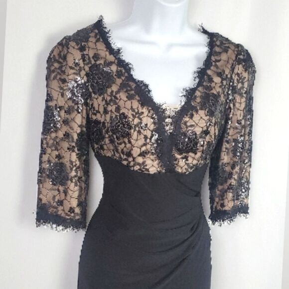 BLACK EVENING DRESS - Picture 5 of 8